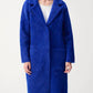 Joseph Ribkoff - Quilted Fuzzy Knit Long Sleeve Coat