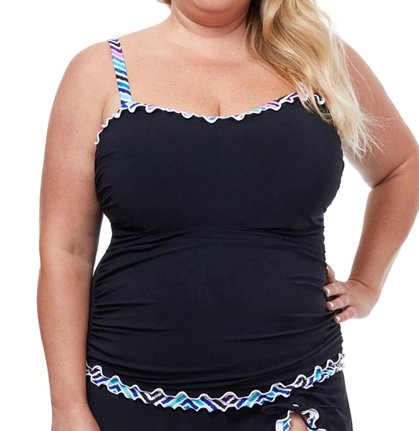 Profile By Gottex - Plus Size Sweetheart Underwire Tankini Top