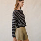 Bella Dahl - Crew Neck Striped Sweater