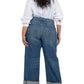 Kut From The Kloth - Meg High Rise Wide Leg Fab Ab Roll Up Jeans