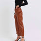 Judy Blue - Faux Leather Crop Wide Pants