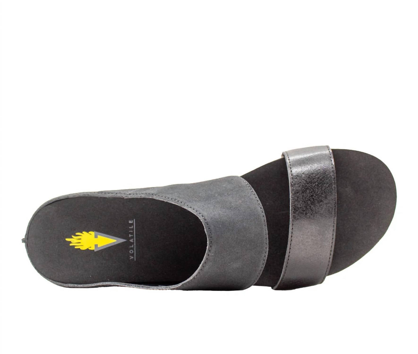 Very Volatile - Womens Campfire Metallic Slide Sandals