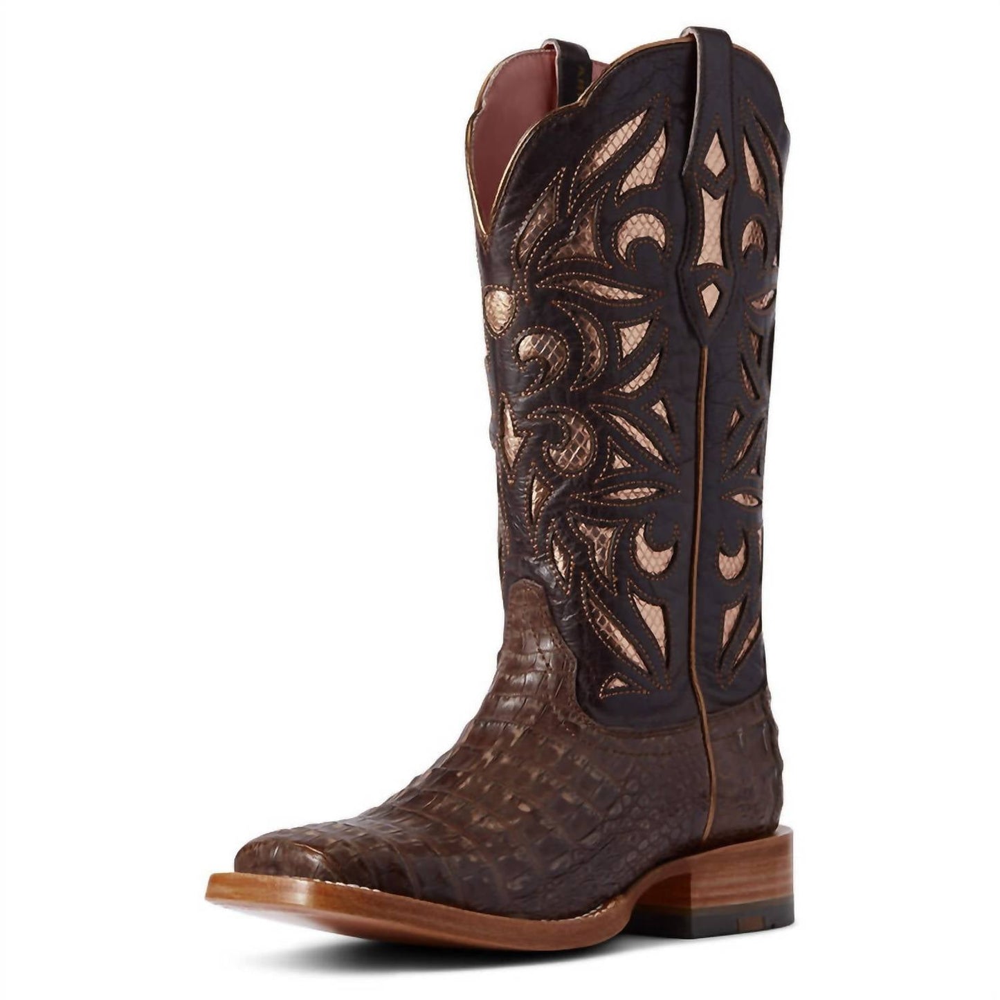 Ariat - Women's Carmencita Caiman Belly Square Toe Boots With Tekstep Comfort