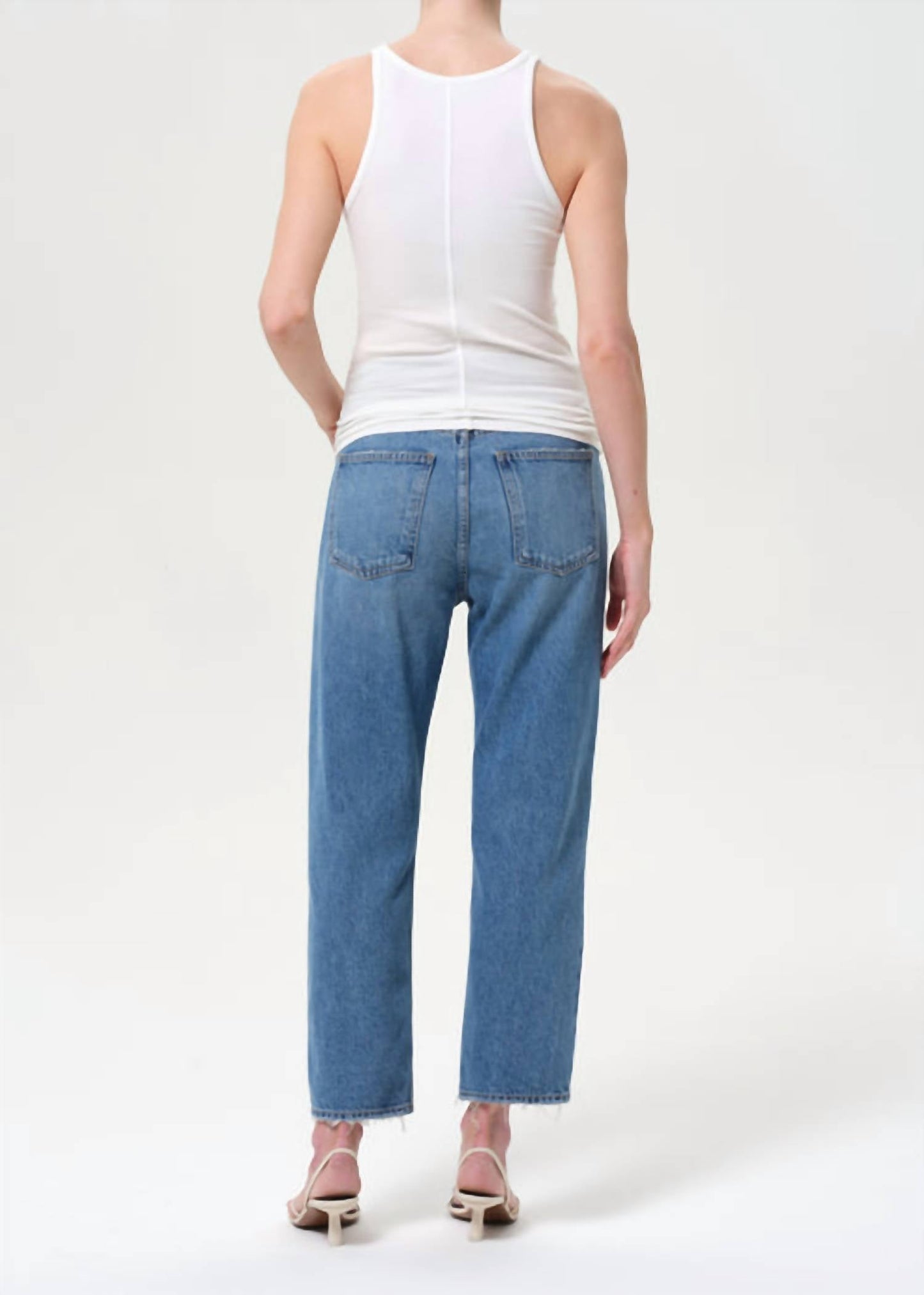 Agolde - 90's Crop Mid Rise Straight Jeans