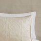 3 Piece Reversible Bedspread Set Cream King/Cal King