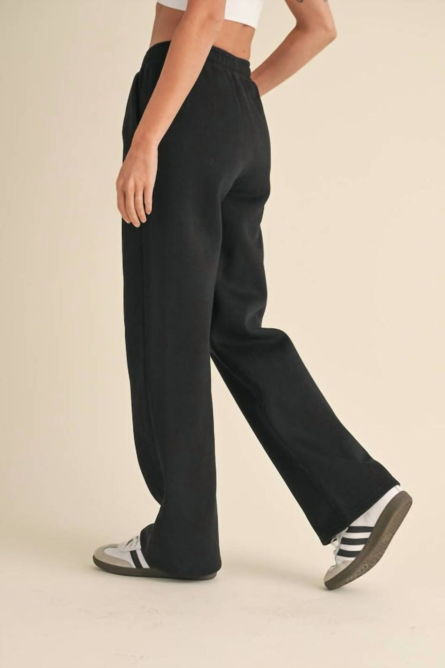 Kimberly C - Cozy Fleece Wide Leg Sweatpants
