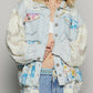Pol - Denim Floral Lace Shirt