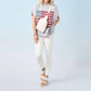Coco + Carmen - Vintage Look Americana Patriotic Hooded Top