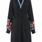 Emily Lovelock - VANEZA Applique Short Dress
