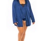 Oh La La Cheri - Saskia Satin & Lace Robe - Plus