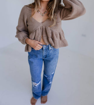 Storia - Peplum Sweater Top