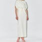 Bernadette - Ruched Waist Cape Dress