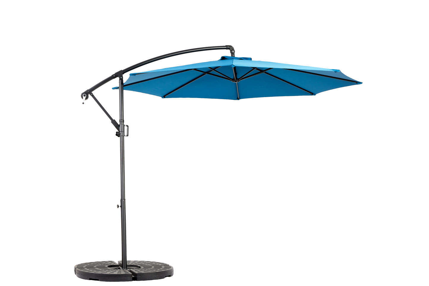 10ft Offset Hanging Market Patio Umbrella with Easy Tilt Adjustment