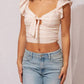 Lulus - Sienna Tie Front Top