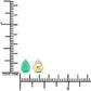 1.30 Carat Genuine Zambian Emerald 10K Yellow Gold Earrings
