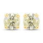 0.95 Carat Genuine LB Diamond 14K Yellow Gold Earrings
