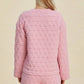 Double Take - Textured Top And Shorts Set