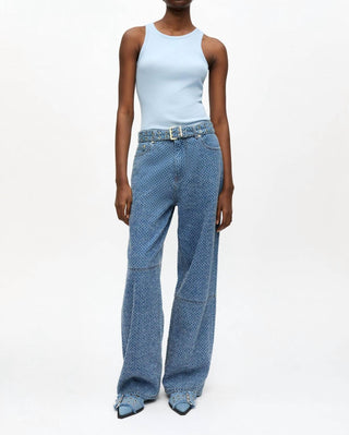 Ganni - Textured Izey Jeans