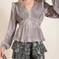 143 Story - Pleated Peplum Blouse