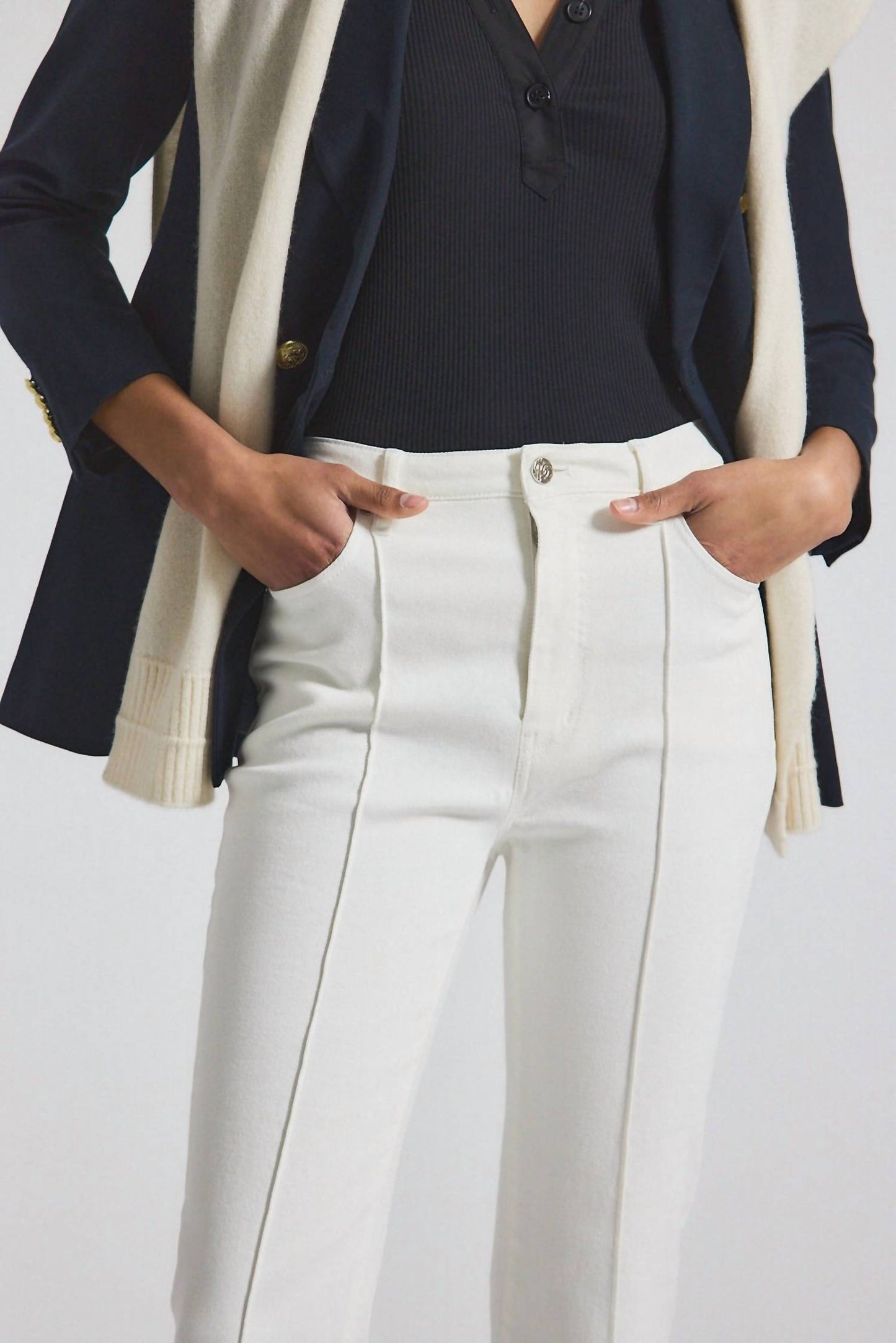 Derek Lam 10 Crosby - Comfort Stretch Cropped Jean