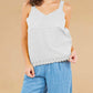 Paparazzi - Embroidered Woven Tank w/Crochet Trim