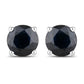 1.70 Carat Genuine Blue Sapphire 10K White Gold Earrings