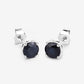 1.70 Carat Genuine Blue Sapphire 10K White Gold Earrings