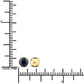 1.70 Carat Genuine Blue Sapphire 10K Yellow Gold Earrings