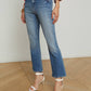 L'Agence - High Rise Crop Micro Boot Jean
