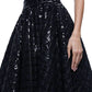 Alice + Olivia - Nilda Sequined Tweed Midi Skirt