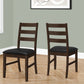Dining Chair, Dining Room, Side, Upholstered, Transitional (Set of 2) - Black