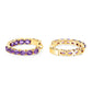 3.20 Carat Genuine Amethyst .925 Sterling Silver Earrings