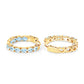 3.80 Carat Genuine Blue Topaz .925 Sterling Silver Earrings