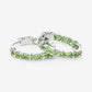 3.40 Carat Genuine Peridot .925 Sterling Silver Earrings