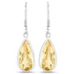 10.04 Carat Genuine Citrine .925 Sterling Silver Earrings