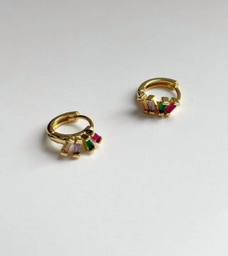 Tramps+Thieves - Women's Little Gem Huggie Earrings