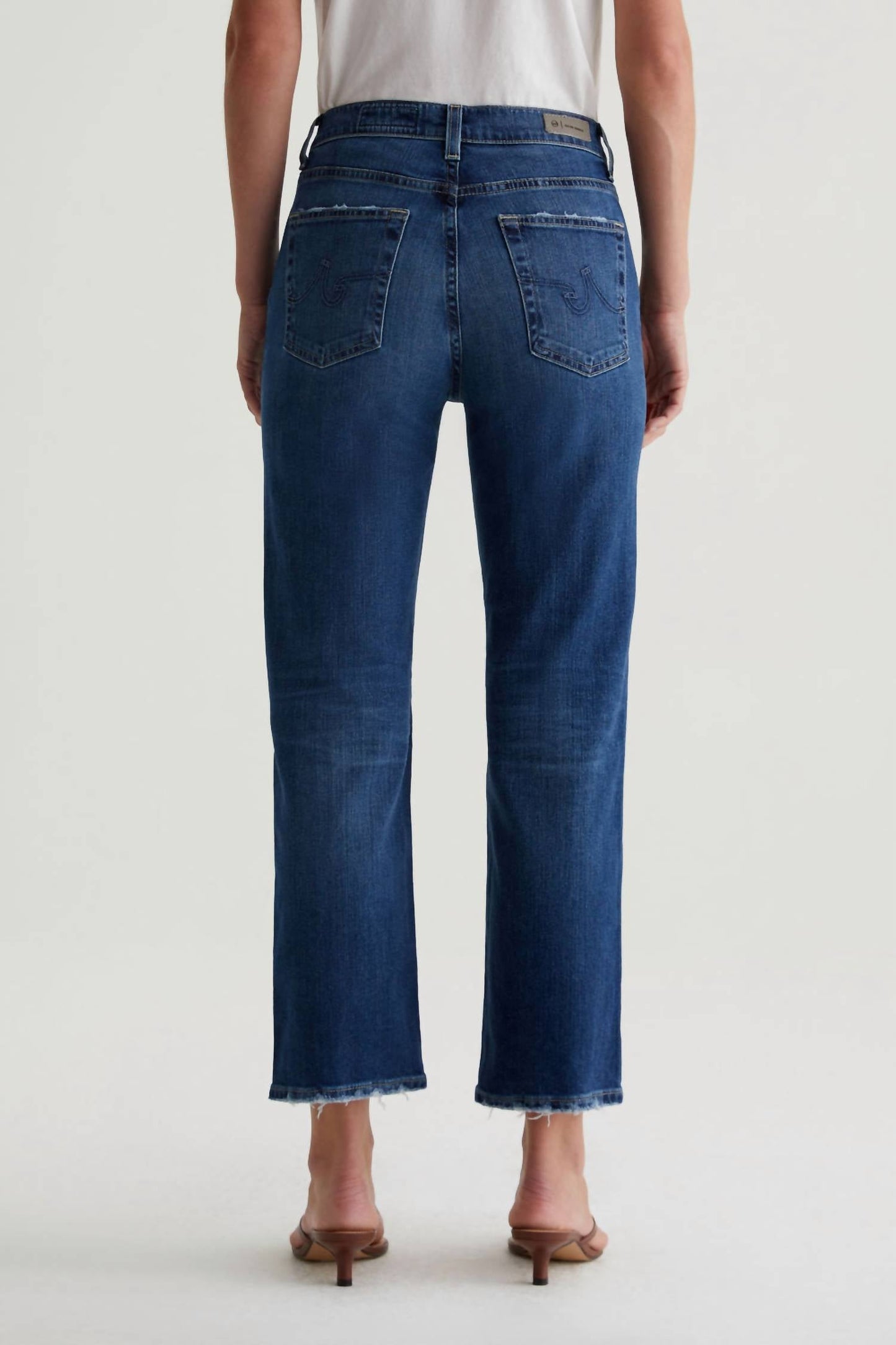 Ag Jeans - Brinley Mid Rise Straight Crop Jeans