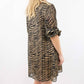 Adrienne - Tiger Print Balloon Sleeve Mini Dress