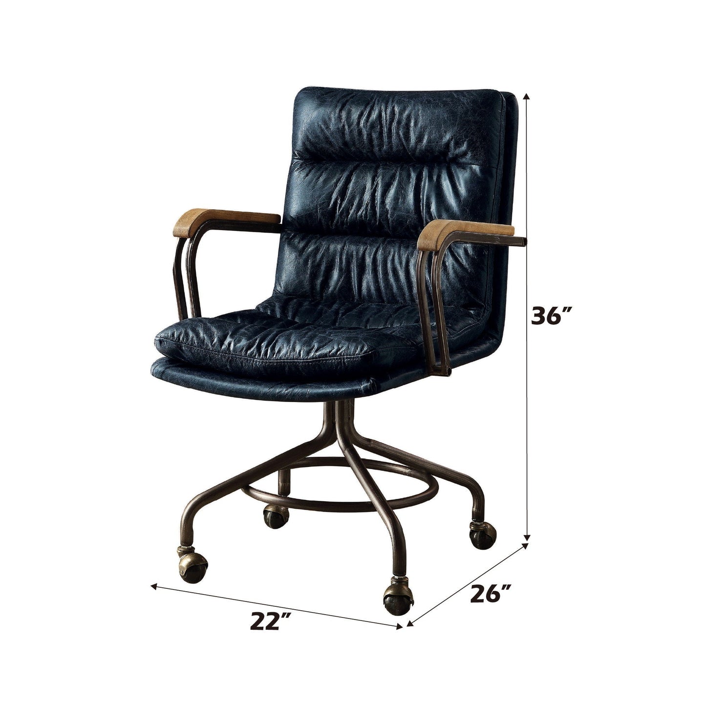 Harith Retro Top Grain Office Chair