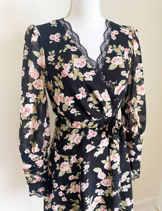 Ariti Kaziris - Women's Floral V-neck Belted Dress