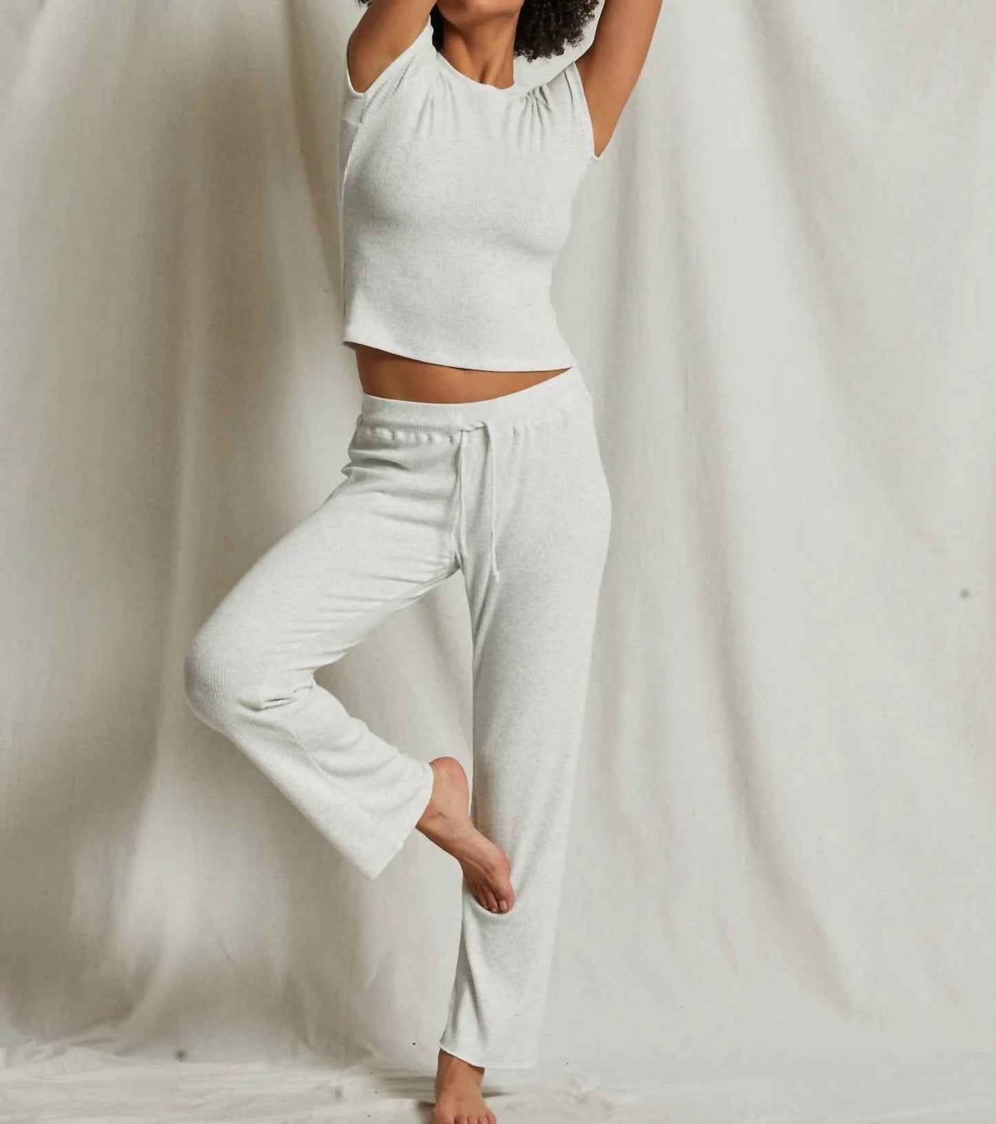 Perfectwhitetee - Leann Sweater Rib Pant