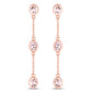 1.62 Carat Genuine Morganite .925 Sterling Silver Earrings