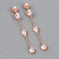 1.62 Carat Genuine Morganite .925 Sterling Silver Earrings