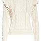 Frame - Cable Knit Ruffle Sweater