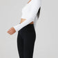 Alo Yoga - Alosoft Ribbed Show Stopper Cropped Shirt