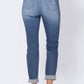 Judy Blue - High Waist Cuffed Destroyed Boyfriend Jean