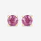 1.30 Carat Genuine Pink Sapphire 10K Yellow Gold Earrings