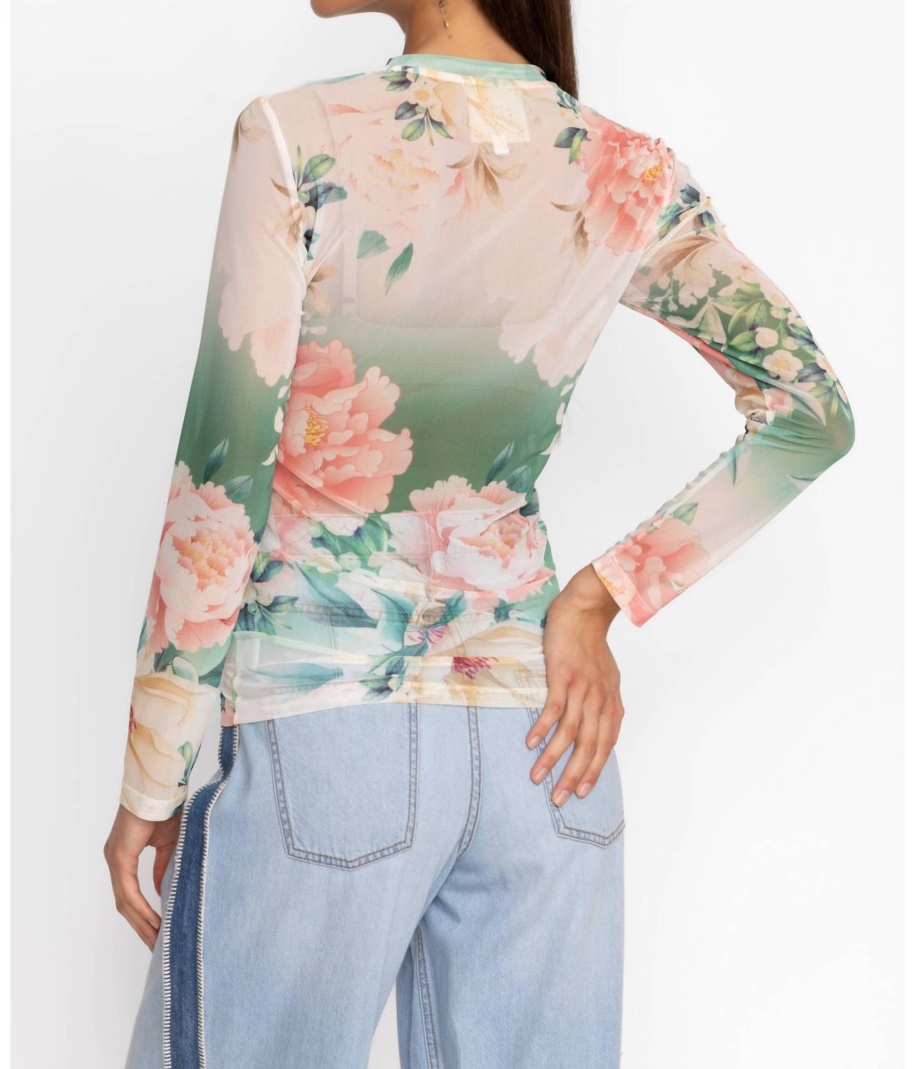 Johnny Was - RUKSANA NATALIE LONG SLEEVE MESH TEE