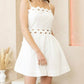 Heyson - Scallop Cutout Mini Dress