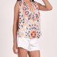 Elan - Kaleidoscope Printed Sleeveless Top